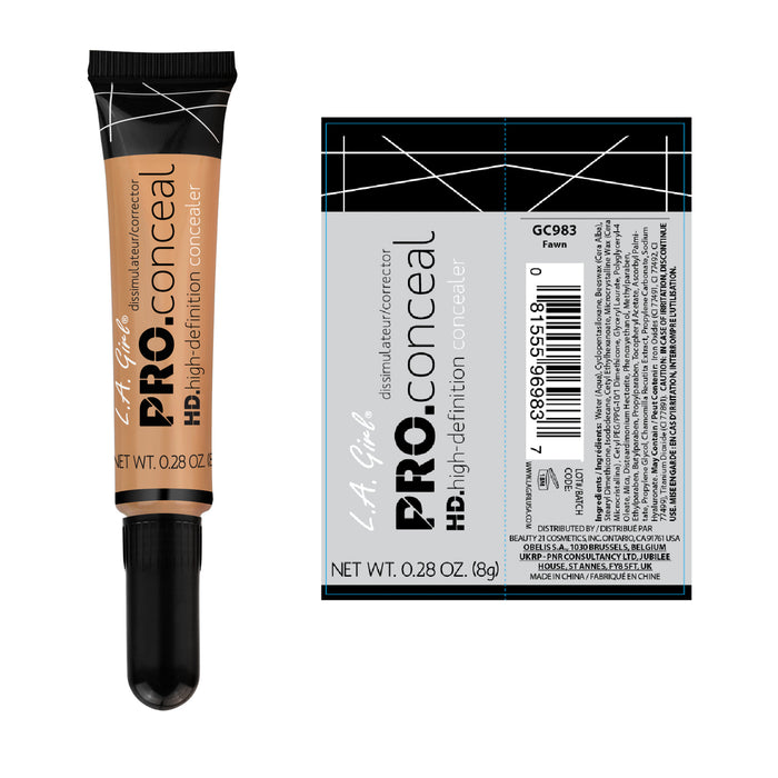 Corrector Líquido - Pro Conceal Hd Concealer - L.A. Girl : Fawn - 2