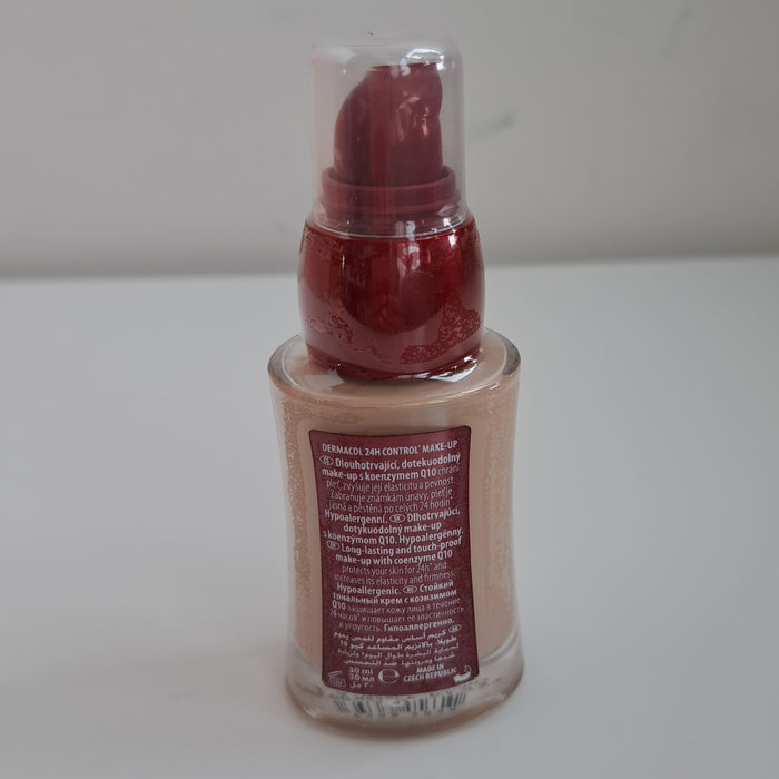 Maquillaje Larga Duración con Q10 - 24 H Control Long Lasting - Dermacol : Base de maquillaje 24h control long lasting - 01 - 4