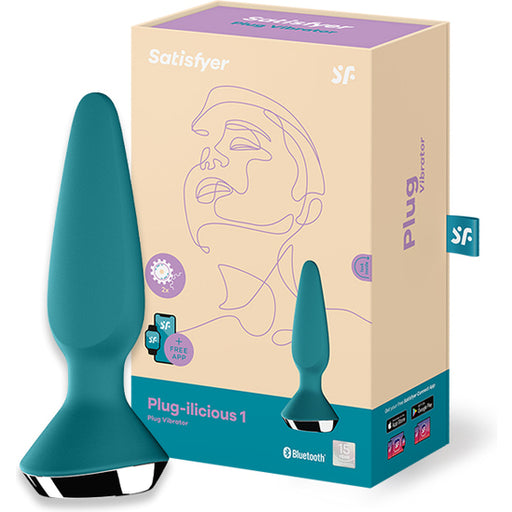Plug Anal Vibrador Plug-ilicious 1 Petrol - Satisfyer - 1
