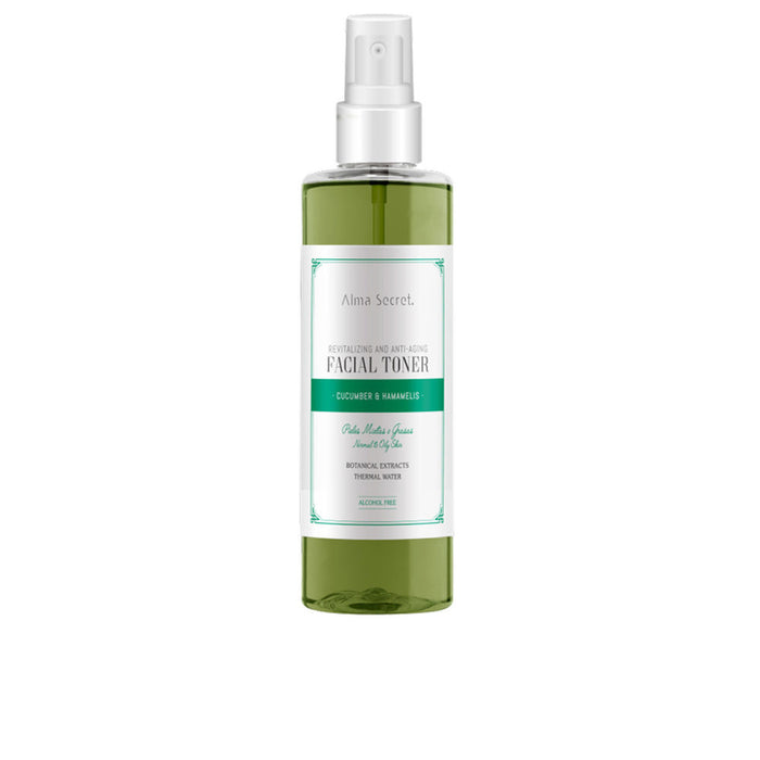 Tónico Revitalizante y Antiedad con Pepino & Hammamelis 200 ml - Alma Secret - 1
