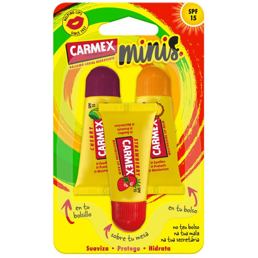 Minis Bálsamos Labiales Hidratantes Spf15 Triplo 3 U - Carmex - 1
