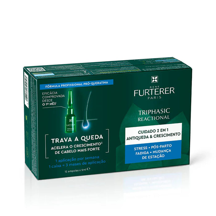 Tratamiento Anticaída Triphasic Reaccional Ampollas 12x 5ml - Rene Furterer - 1