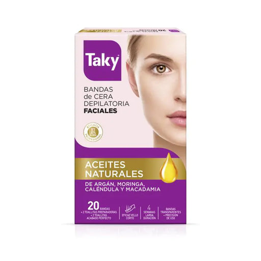 Bandas de Cera Depilatorias Faciales - Taky - 2