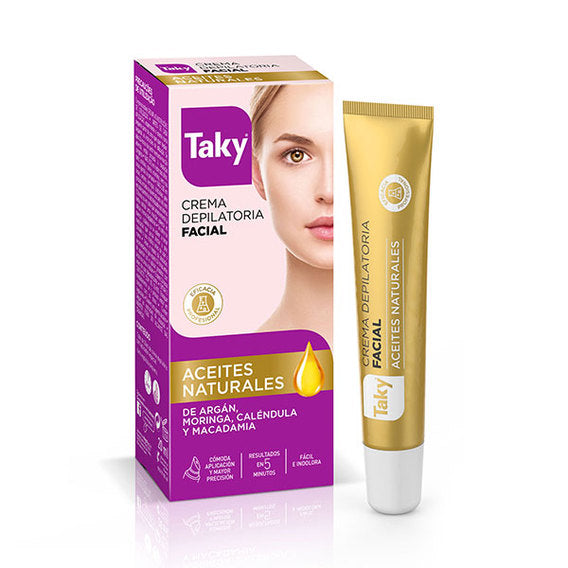 Crema Depilatoria Facial con Aceites Naturales 20ml - Taky - 1