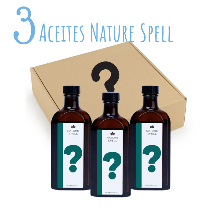 Mistery Box: 3 Aceites Capilares y Corporales 150ml - 3 Unidades Sorpresa - Nature Spell - 1