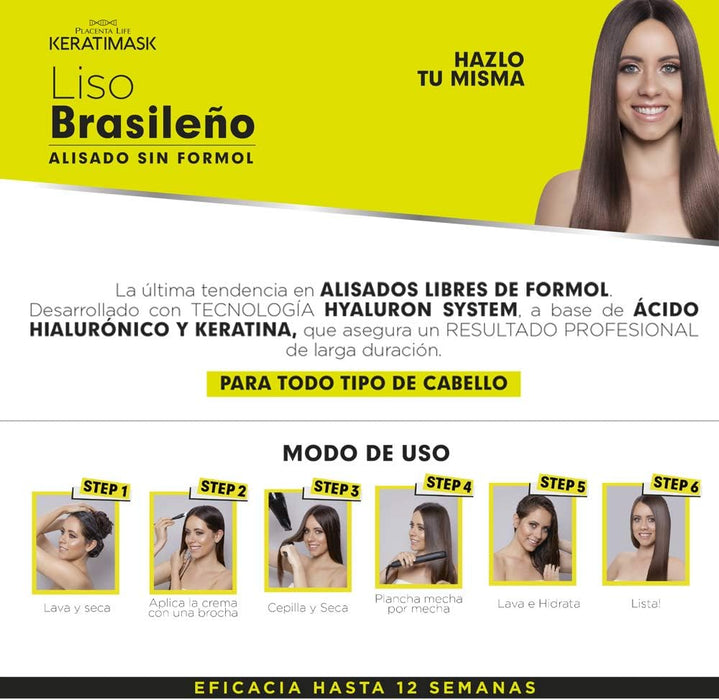 Alisado Brasileño Keratimask sin Formol - Be Natural - 6