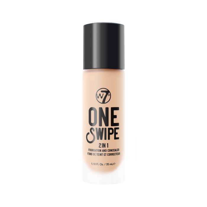 Base Maquillaje y Corrector 2en1 One Swipe 35 ml - W7 : Sand Beige - 1