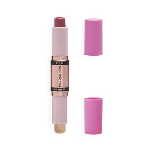 Stick Dúo de Iluminador y Colorete - Make Up Revolution : Mauve Glow - 1