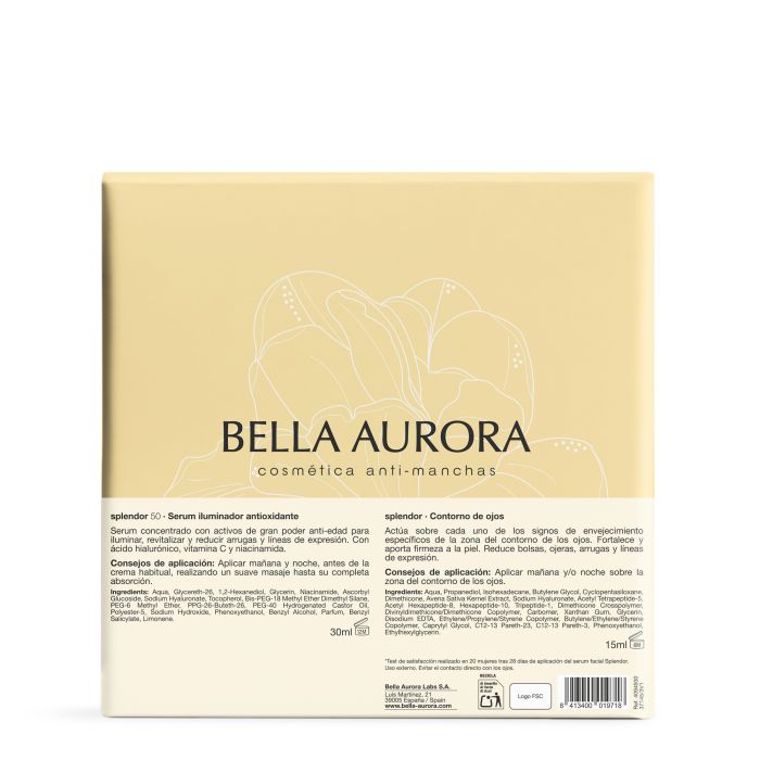 Pack Splendor Sérum Vitamina C + Contorno de Ojos - Bella Aurora - 5