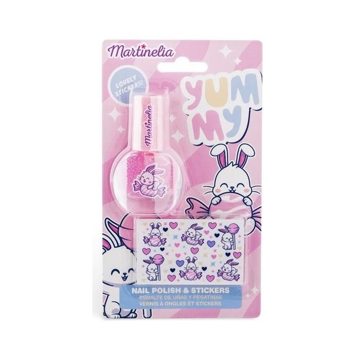 Kit Esmalte de Uñas y Pegatinas - Martinelia - 1