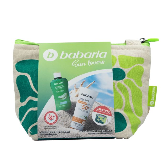 Neceser Sunshine Aloe Crema Facial SPF50+ y Bálsamo After Sun Efecto Hielo 75ml - Babaria - 1
