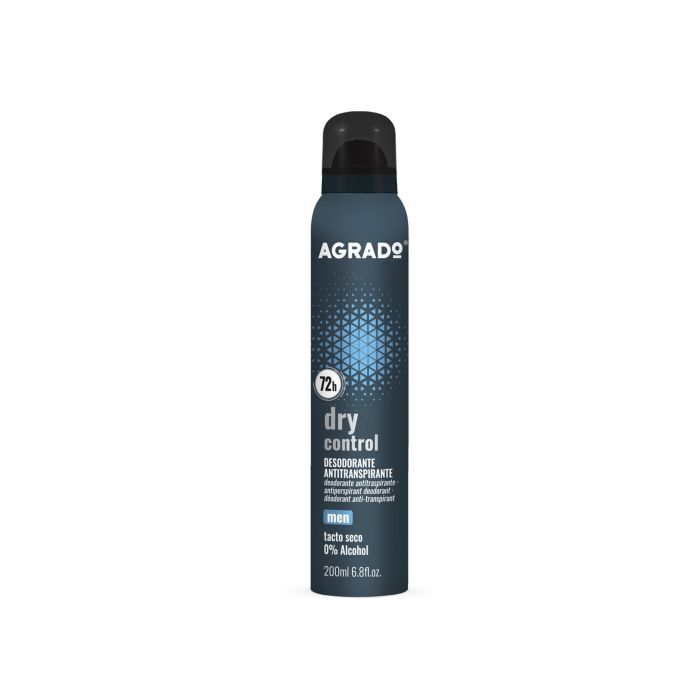 Desodorante Spray Antitranspirante Men Dry Control 200 ml - Agrado - 1