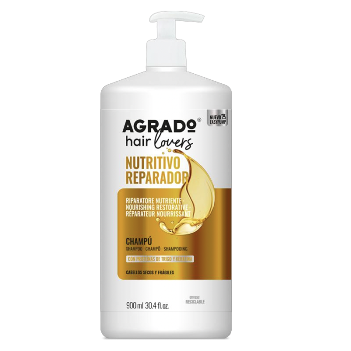Champú Nutritivo Reparador Hair Lovers 900ml - Agrado - 1