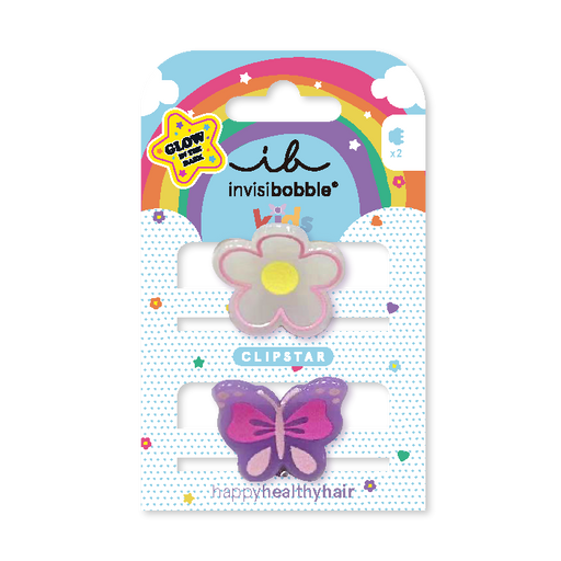 Clipstar Glow Kids Happy Flower - Invisibobble - 1