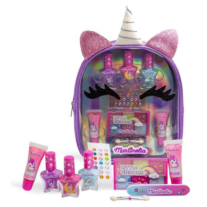 Mochila Little Unicorn con Set de Maquillaje - Martinelia - 1