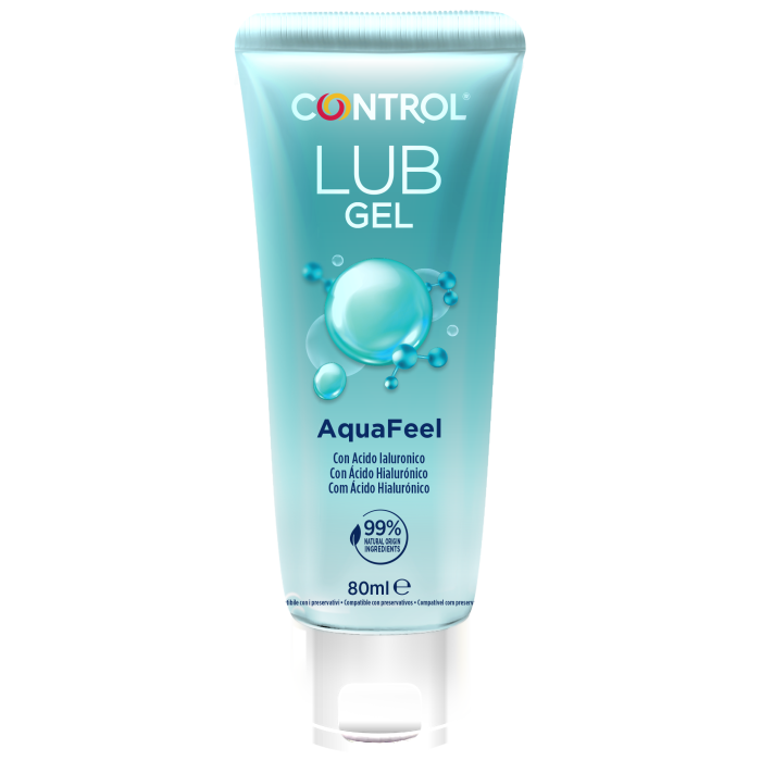 Gel Lubricante Aquafeel con Ácido Hialurónico 80ml - Control - 1