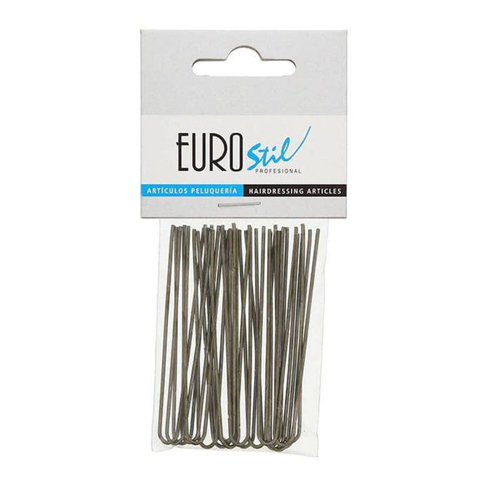 20 Horquillas Moño Bronce - Eurostil - 1