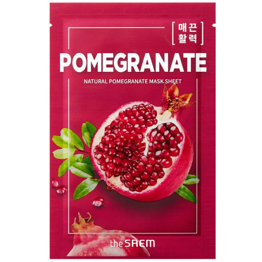 Mascarilla Granada - Natural Pomegranate Mask Sheet 21ml - The Saem - 1