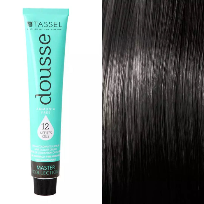 Tinte Dousse Sin Amoniaco - 29 Tonos Diferentes - 100 ml - Tassel - Tassel : 1 Negro - 1