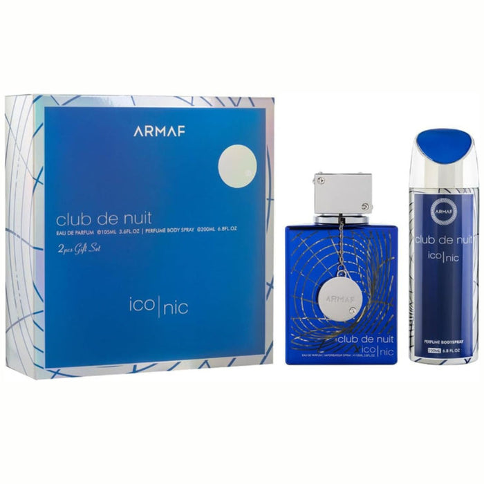 2 Pc Gift Set Club de Nuit Iconic Edp 105 ml  200 ml Body Spay - Armaf - 1