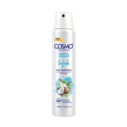 Roll on Be Fresh Antiperspirant Deodorant Spray Tropical Coconut 250 ml - Cosmo - 1