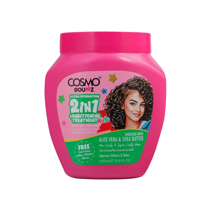 Bounz 2in1 Hair Treatment Hydrtion 1000ml Kid - Cosmo - 1