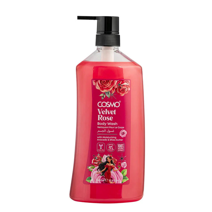 Body Care Body Wash Velvet Rose 1000ml - Cosmo - 1