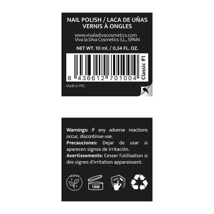 Esmalte de Uñas Hot Trends Classic French Manicure - Viva la Diva : Blanco - 1