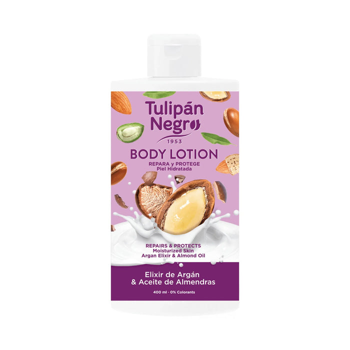Loción Corporal con Elixir de Argán y Aceite de Almendras 400ml - Tulipan Negro - 1