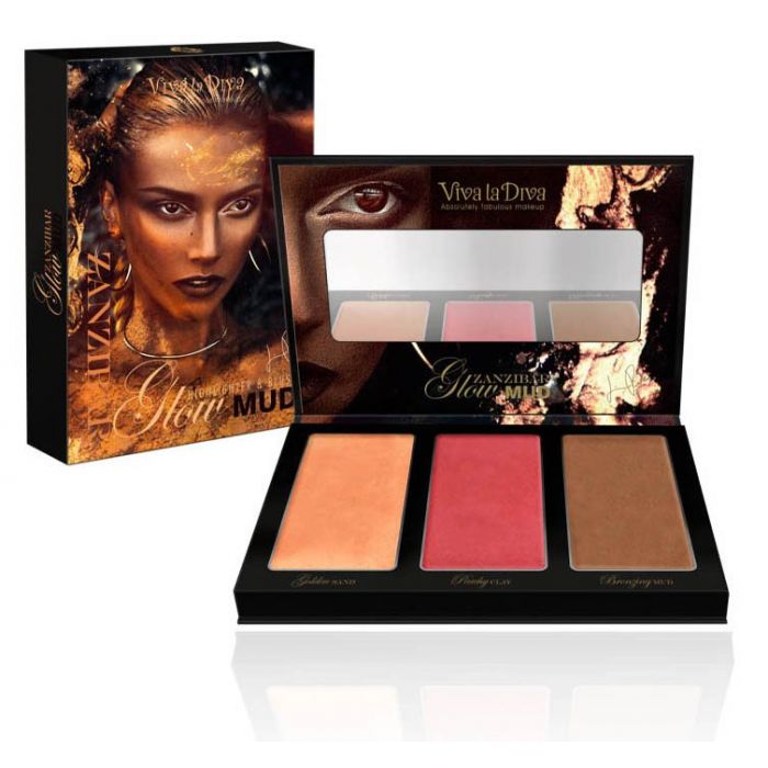 Paleta de Rostro - Zanzibar Glow Mud Highlighter - Viva la Diva - 1
